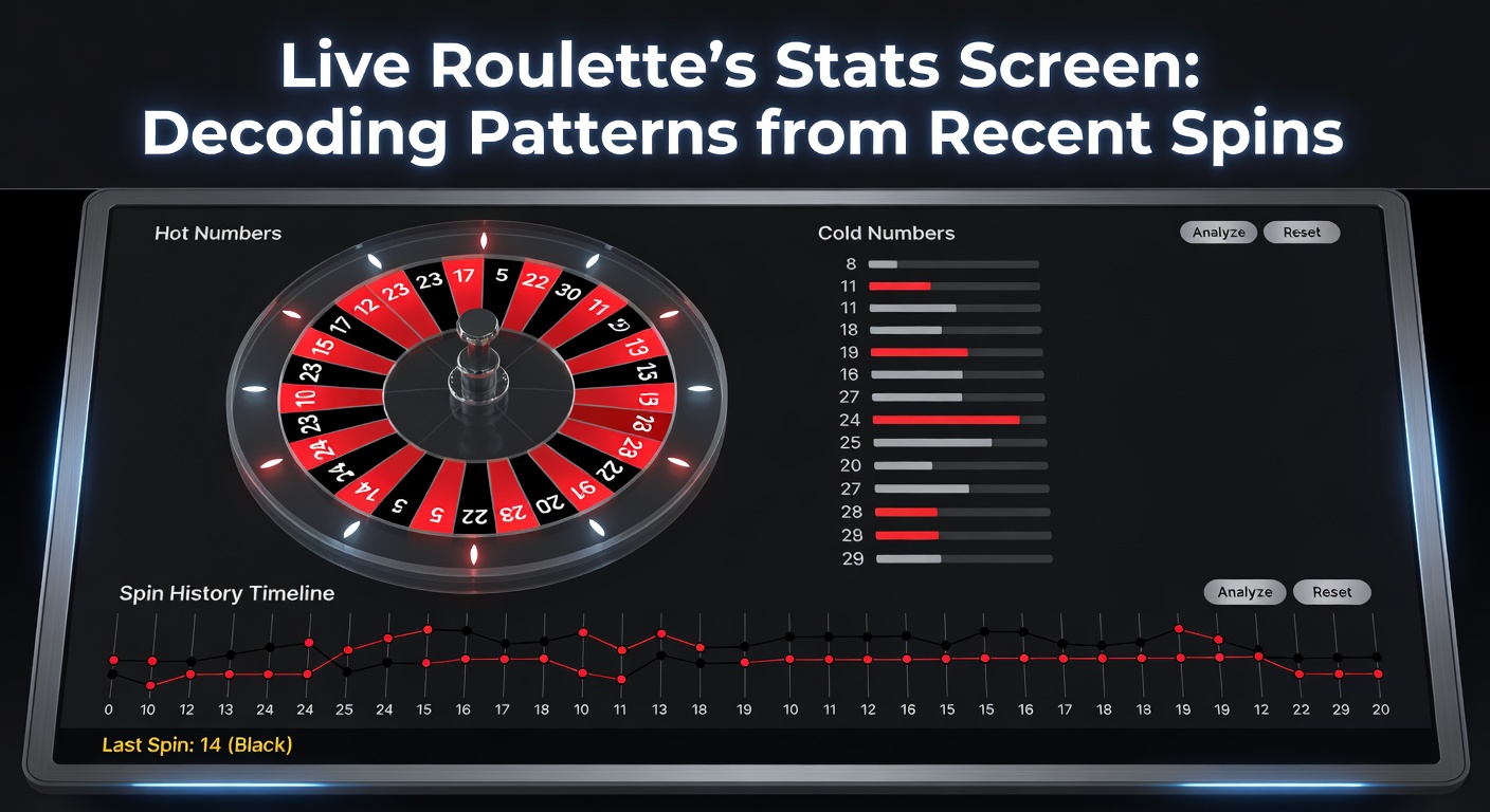 Screenshot der Live-Roulette-Statistik-Anzeige mit Hot Numbers und Spin-Historie