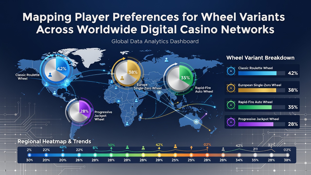 Diagramm zur Verteilung von Spielerpräferenzen über verschiedene Roulette-Varianten in globalen Netzwerken
