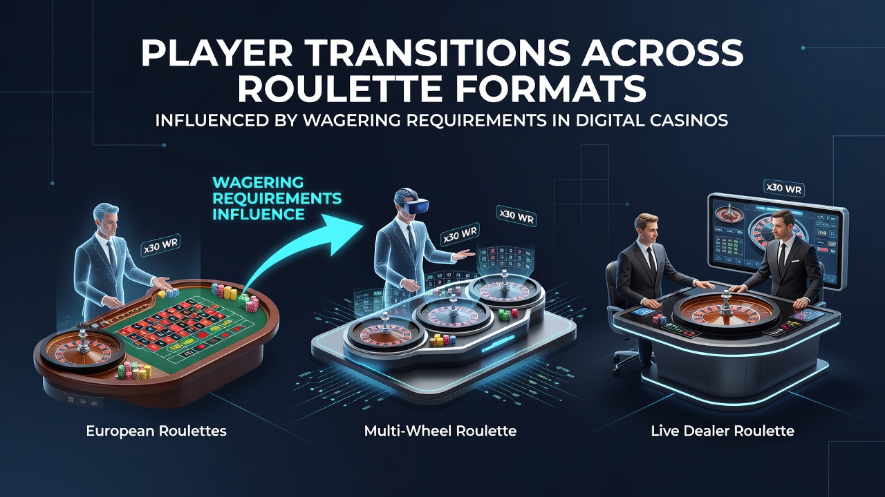 Darstellung von Spielerübergängen zwischen verschiedenen Roulette-Formaten in digitalen Casinos